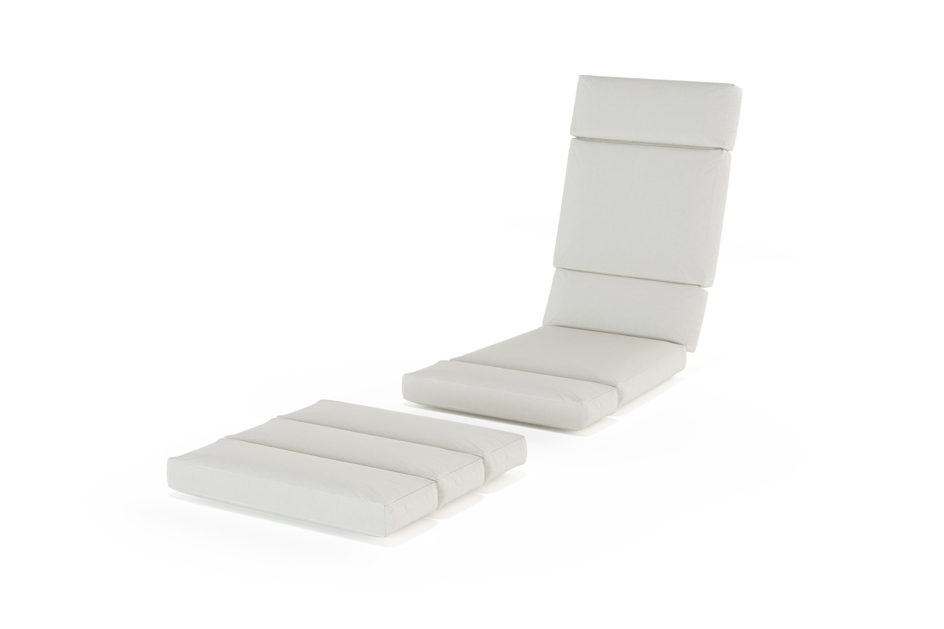 Auflage Sessel Mistral und Hocker - seidenweiß